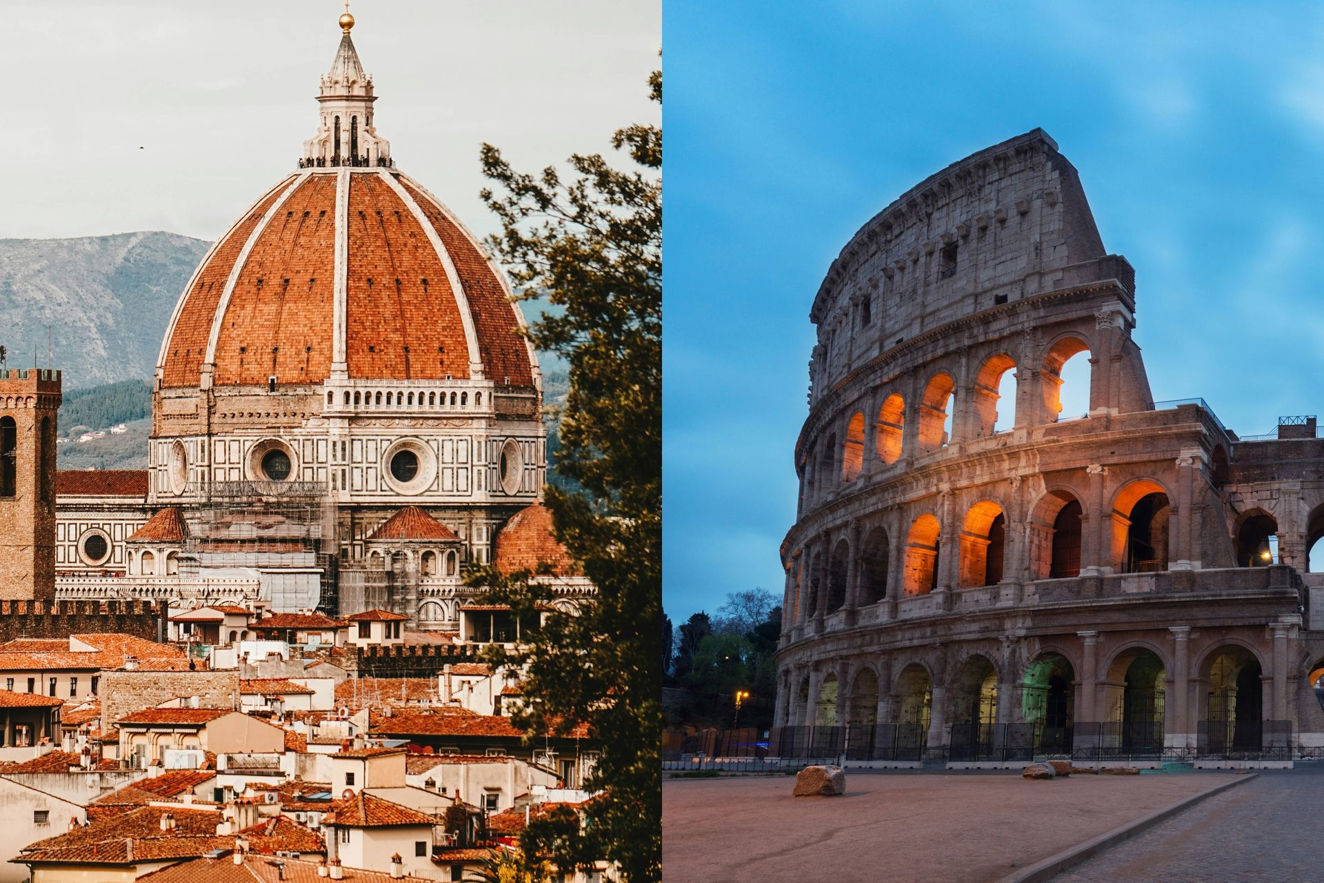 Roma y Florencia